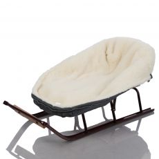 Дитячий конверт на овчині доречі Baby XS Графітовий з опушкою, (-20°C)